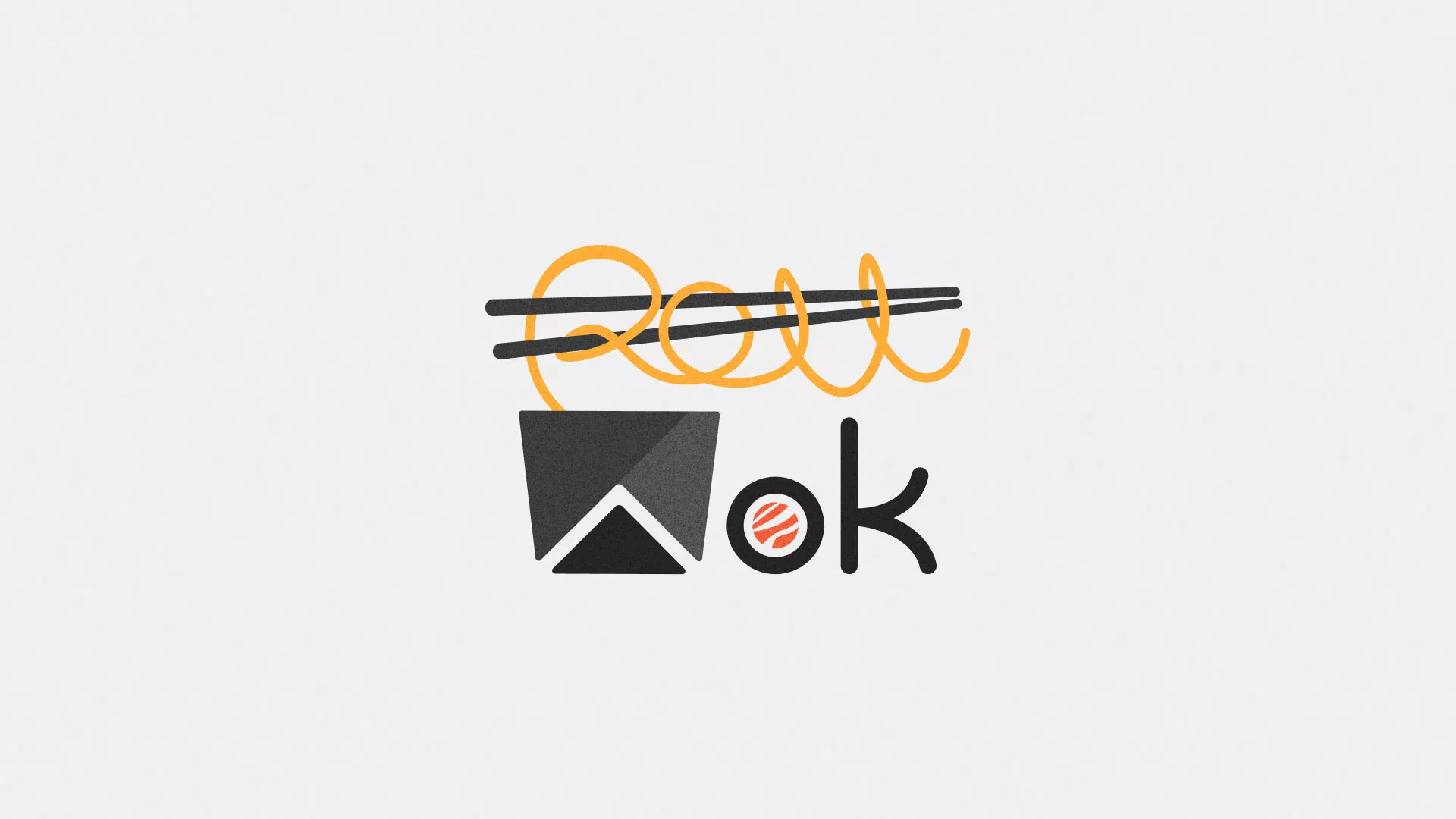 Разработка логотипа суши-бара «Roll Wok Club» в Светлогорске