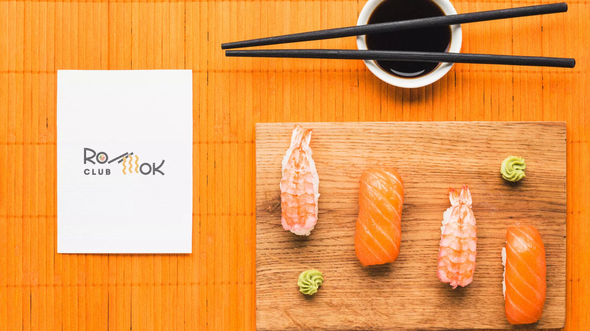 Создание логотипа суши-бара «Roll Wok Club» в Светлогорске